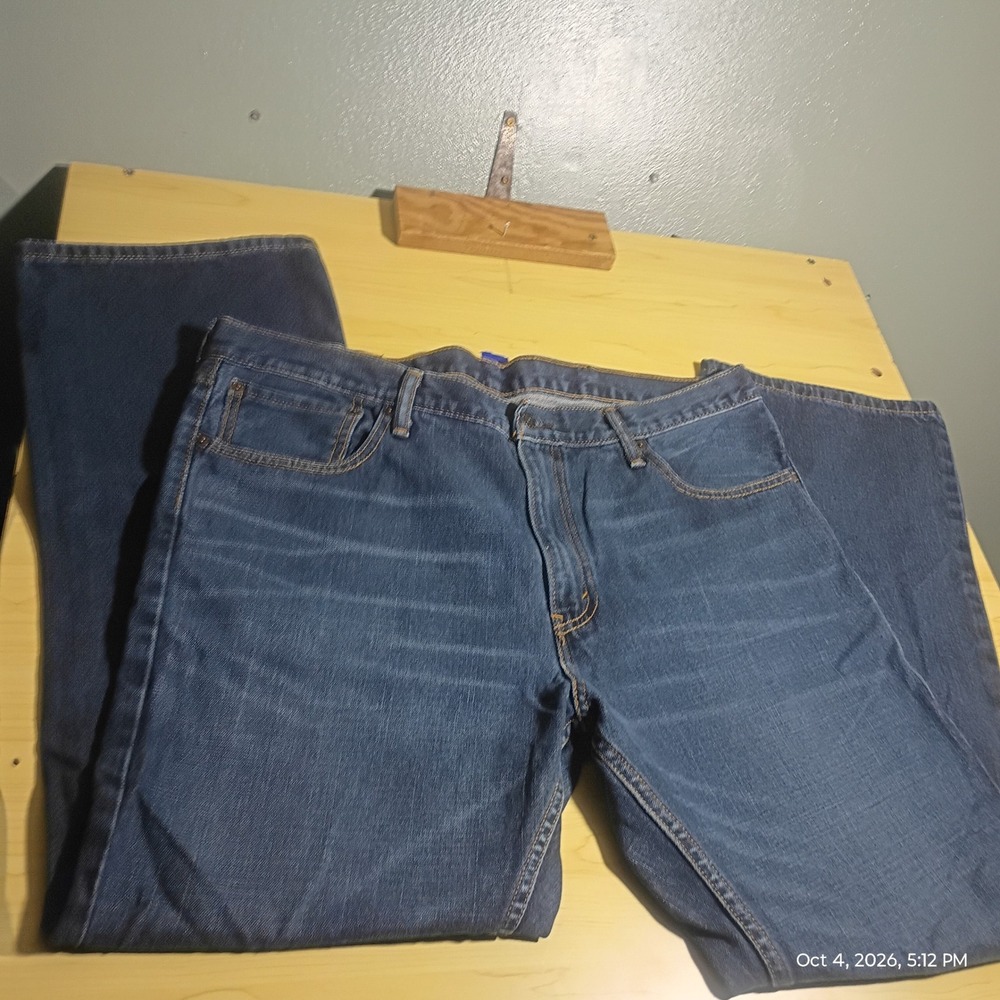 Levi 527 Slim Bootcut Jeans Men 38x30 Blue Faded Denim, great honeycombs on Wash